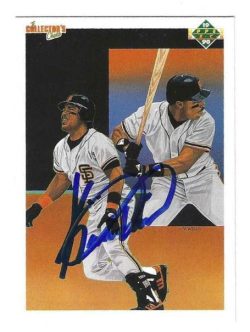 Autographed KEVIN MITCHELL San Francisco Giants 1990 Upper Deck Card