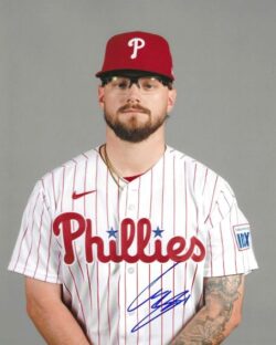AUTOGRAPHED CHASE SHUGART Philadelphia Phillies 8x10 Photo