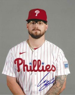 AUTOGRAPHED CHASE SHUGART Philadelphia Phillies 8x10 Photo