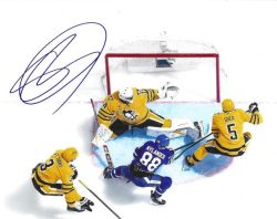 Autographed STUART SKINNER 8X10 Pittsburgh Penguins Photo