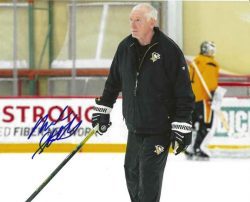 Autographed MIKE STROTHERS 8X10 Pittsburgh Penguins Photo