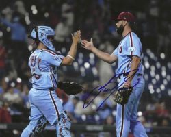 AUTOGRAPHED LOU TRIVINO 8x10 Philadelphia Phillies Photo