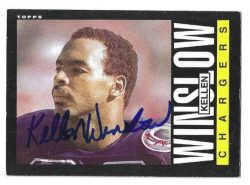 Autographed Kellen Winslow San Diego Chargers 1985 Topps Card