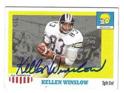 Autographed Kellen Winslow Missouri Tigers 2005 Topps All American Card