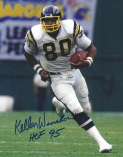 Autographed KELLEN WINSLOW "HOF 95" 8X10 San Diego Chargers Photo