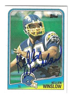 Autographed Kellen Winslow San Diego Chargers 2001 Topps Archives Card
