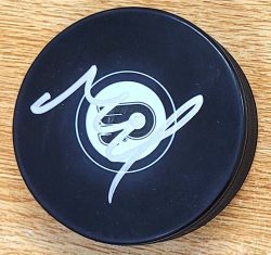 Autographed MATVEI MICHKOV Philadelphia Flyers Hockey Puck