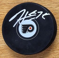 Autographed HUNTER MCDONALD Philadelphia Flyers Hockey Puck