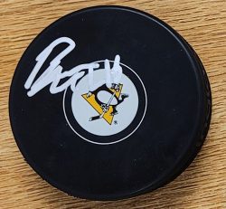 Autographed BLAKE LIZOTTE Pittsburgh Penguins Hockey Puck
