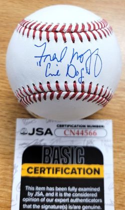 Autographed FRED McGRIFF "Crime Dog" Official Rawlings Major League Baseball JSA