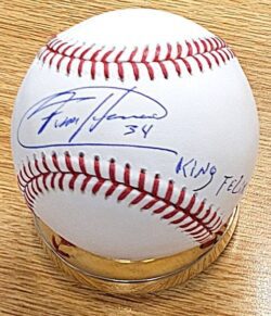 Autographed FELIX HERNANDEZ "King Felix" Official Major League Baseball JSA Witnessed