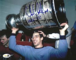 Autographed CHRIS CHELIOS "1986 SCC" 8X10 Montreal Canadiens Photo JSA
