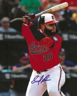 AUTOGRAPHED EMMANUEL RIVERA 8X10 Baltimore Orioles Photo