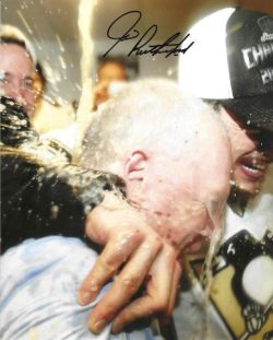 Autographed JIM RUTHERFORD 8x10 Pittsburgh Penguins Photo