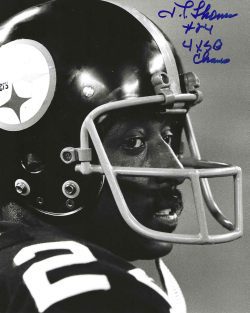 Autographed J.T. THOMAS "4x SB Champ" 8X10 Pittsburgh Steelers Photo
