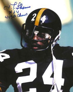 Autographed J.T. THOMAS "4x SB Champ" 8X10 Pittsburgh Steelers Photo