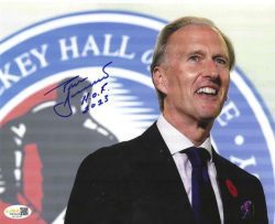 Autographed TOM BARRASSO "HOF 2023" 8X10 Pittsburgh Penguins Photo JSA