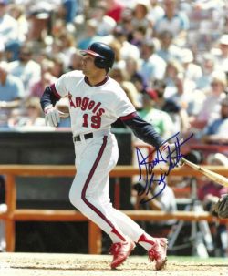 AUTOGRAPHED DANTE BICHETTE 8X10 California Angels Photo
