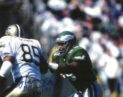 Autographed HOBY BRENNER 8X10 New Orleans Saints photo