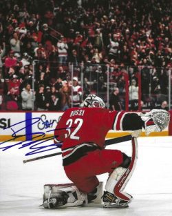 Autographed BRANDON BUSSI Carolina Huricanes 8x10 photo