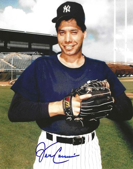 AUTOGRAPHED JOHN CANDELARIA 8x10 New York Yankees Photo