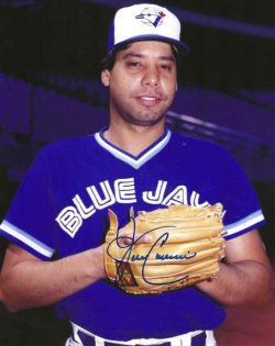 AUTOGRAPHED JOHN CANDELARIA 8x10 Toronto Blue Jays Photo