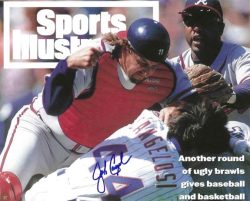 Autographed JOHN CANGELOSI 8X10 New York Mets Photo