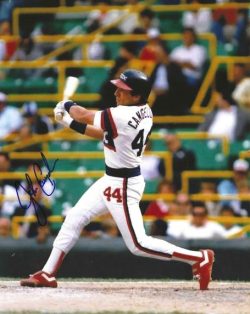 Autographed JOHN CANGELOSI 8X10 Chicago White Sox Photo