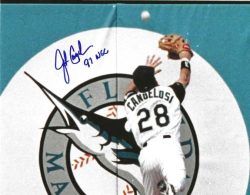 Autographed JOHN CANGELOSI "97 WSC" 8X10 Florida Marlins Photo