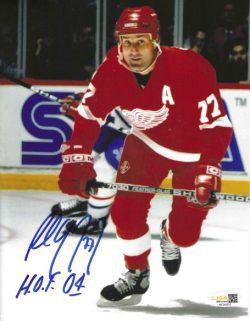 Autographed Paul Coffey ''HOF 04' 8x10 Detroit Red Wings Photo JSA