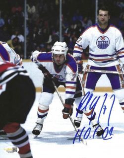 Autographed Paul Coffey "HOF 04" 8X10 Edmonton Oilers Photo JSA