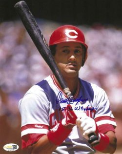AUTOGRAPHED DAVE CONCEPCION "75,76 WSC" 8x10 Cincinnati Reds Photo JSA