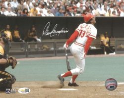 AUTOGRAPHED DAVE CONCEPCION 8x10 Cincinnati Reds Photo JSA