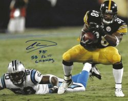Autographed CAREY DAVIS "SB XLIII Champs" 8X10 Pittsburgh Steelers photo
