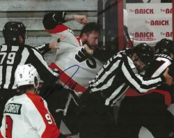 Autographed NICOLAS DESLAURIERS 8X10 Philadelphia Flyers Photo
