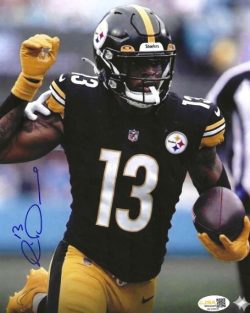 Autographed RICO DOWDLE 8X10 Pittsburgh Steelers Photo JSA