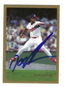 Autographed DOC GOODEN Cleveland Indians 1999 Topps Card