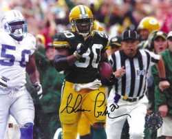 Autographed AHMAN GREEN 8X10 Green Bay Packers Photo
