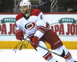AUTOGRAPHED TIM GLEASON 8X10 Carolina Hurricanes Photo