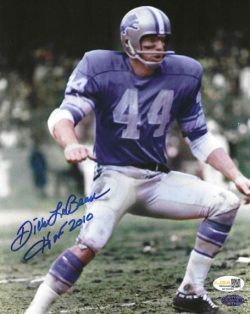 Autographed DICK LEBEAU "HOF 2010" 8X10 Detroit Lions Photo JSA