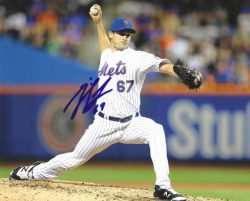 AUTOGRAPHED SETH LUGO 8X10 New York Mets photo