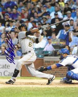 Autographed STARLING MARTE 8X10 Pittsburgh Pirates Photo
