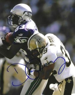 Autographed DARREN PERRY 8X10 New Orleans Saints photo