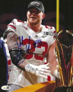 Autographed JACK SAWYER 8X10 Ohio State Buckeyes Photo JSA