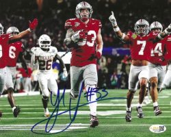 Autographed JACK SAWYER 8X10 Ohio State Buckeyes Photo JSA