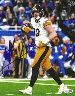 Autographed JACK SAWYER 8X10 Pittsburgh Steelers Photo JSA
