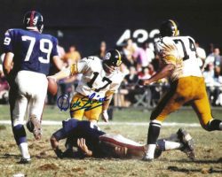 Autographed DICK SHINER 8X10 Pittsburgh Steelers Photo