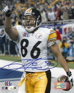 Autographed HINES WARD 8X10 Pittsburgh Steelers Photo JSA