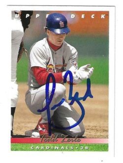 Autographed TODD ZEILE St. Louis Cardinals 1993 Upper Deck Card