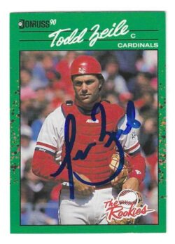 Autographed TODD ZEILE St. Louis Cardinals 1990 Donruss The Rookies Card